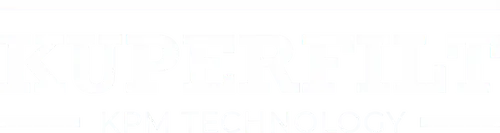 Logo de Kuperfilt con letras blancas